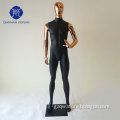 Gold head black body chorme male mannequin